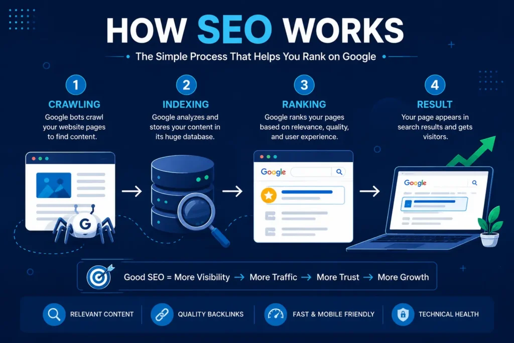 how SEO works for beginners