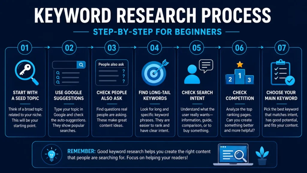 keyword research process for beginners