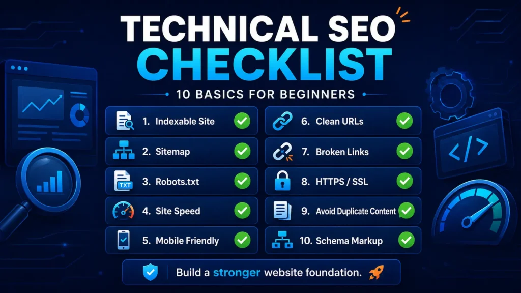 technical SEO checklist for beginners
