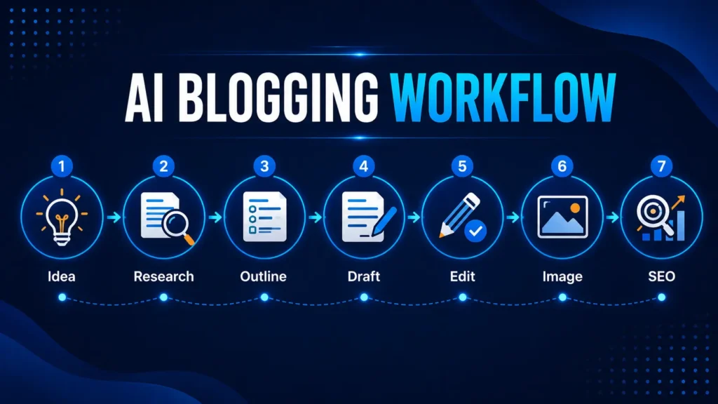AI blogging workflow for beginners
