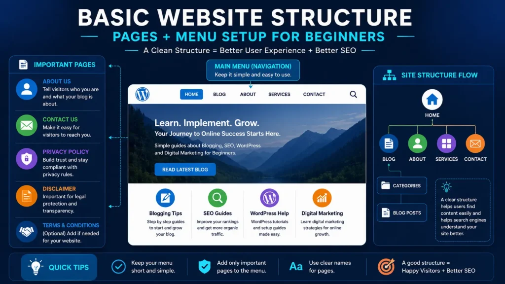 Basic Website Structure For Beginners