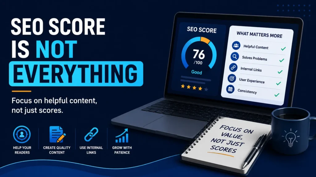 SEO score is not everything focus on helpful content
