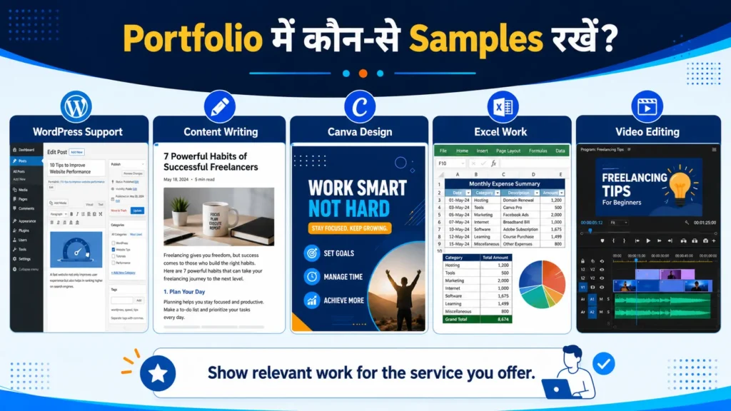 Freelancing portfolio sample ideas