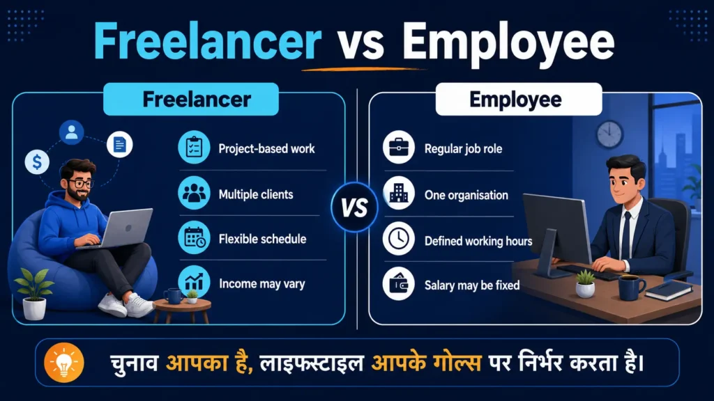 Freelancer और employee में अंतर