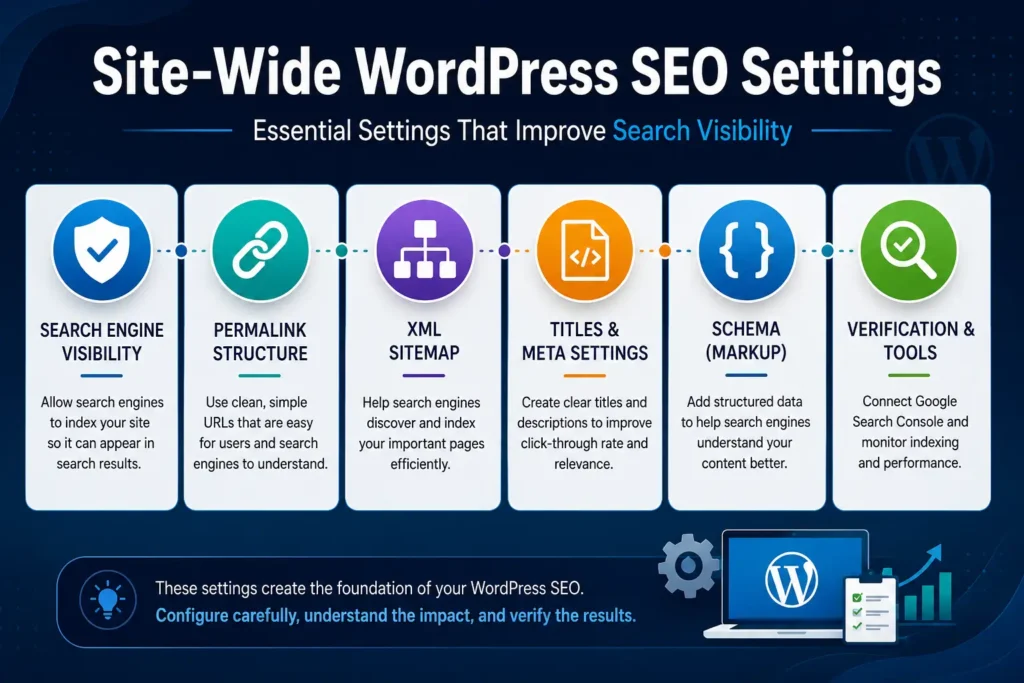 Site-wide WordPress SEO settings